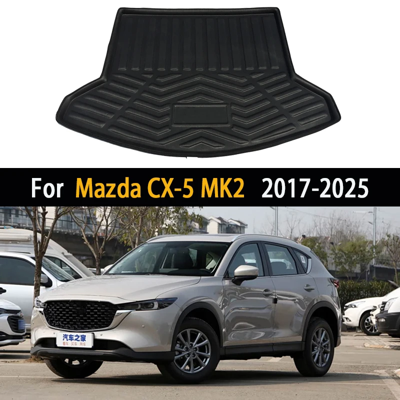 

Car Rear Trunk Mat For Mazda CX 5 MK2 KF Accessories 2017-2025 Boot Luggage Tray Floor Liner Pad Cargo Cover Auto Cushion Carpet
