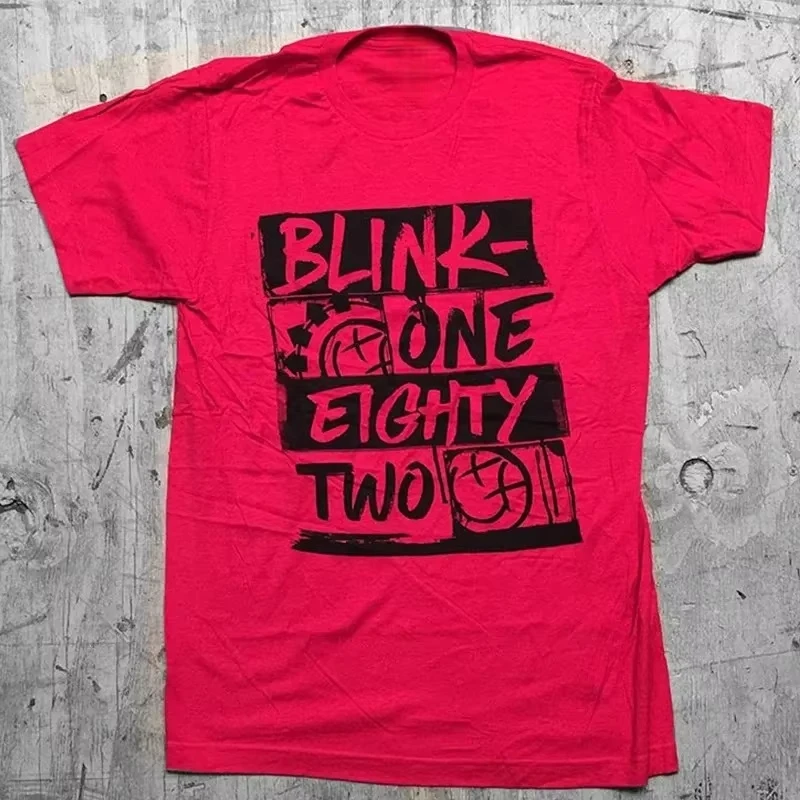 2026 Cool Hot Blink182 Das Lächelnde Punk-Kaninchen Graffiti-Kaninchen-Illustration Amerikanisches Retro High Street T-Shirt Sui – Detail 2