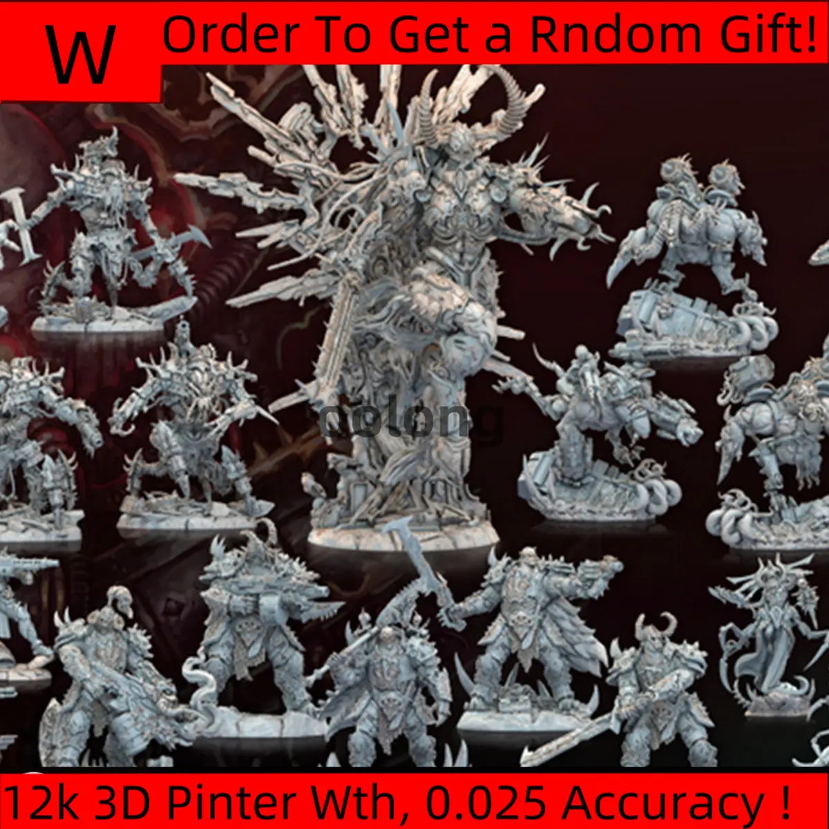 Dnd Miniaturen Figuren [Chaos] Dämon Motor Kult Häresie Raubtier Brettspiel Modell 3D-Druck