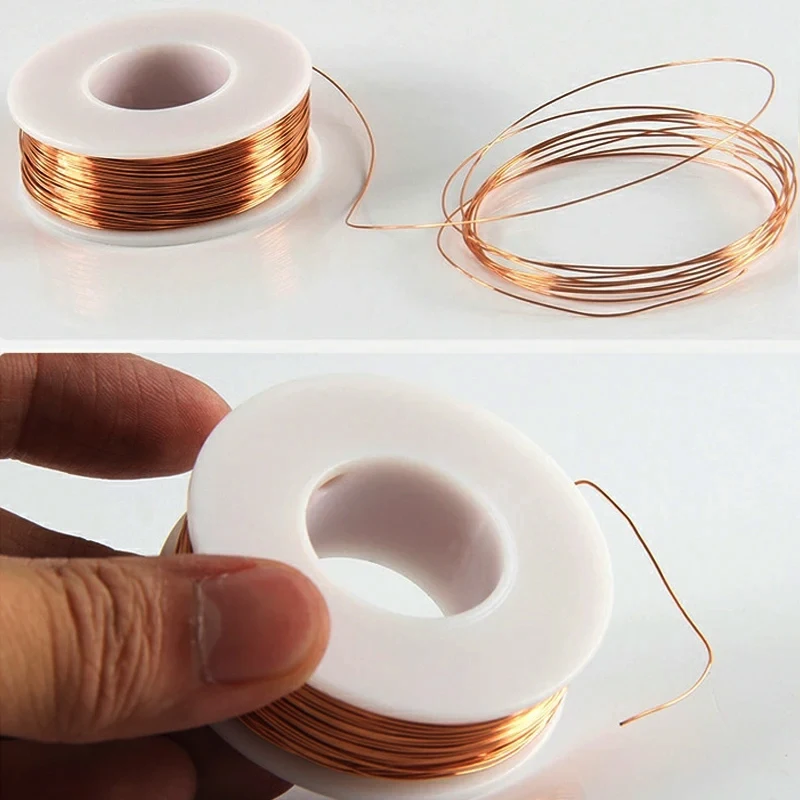 

Red Copper Wire 0.5-5mm, Bare Copper Wire High Conductivity Pure for Electrical, Crafts & DIY Projects