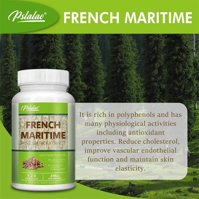 French Maritime Pine Bark - Relieves Anxiety, Anti-aging, Promotes Blood Circulation