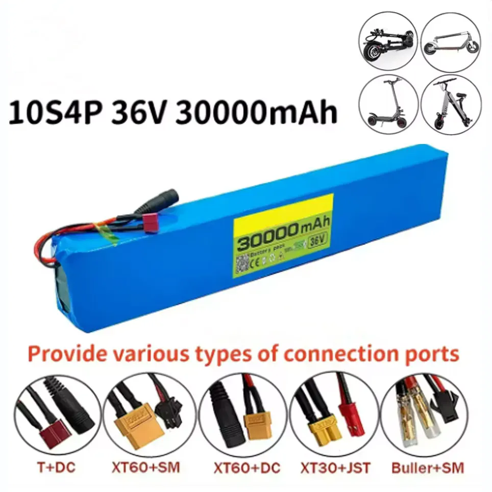 10S4P 36 V 30000 mAh Elektroroller Lithiumbatterie 18650 Akku 36 V 30 Ah Elektroroller Elektroroller