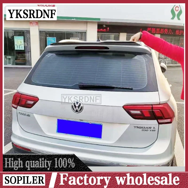 High Quality ABS Gloosy Black Rear Roof Lip Spoiler For Volkswagen Tiguan 2010-2017 Hatchback Spoiler Car Tail Wing Decoration