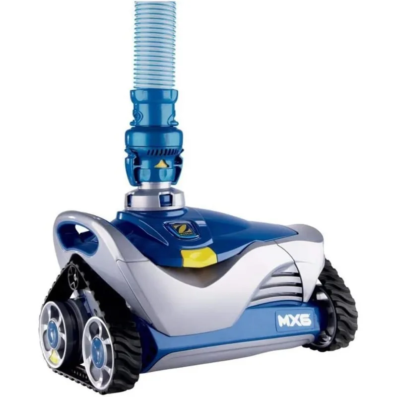 Automatic suction side suction pool vacuum cleaner with cyclonic leaf canister