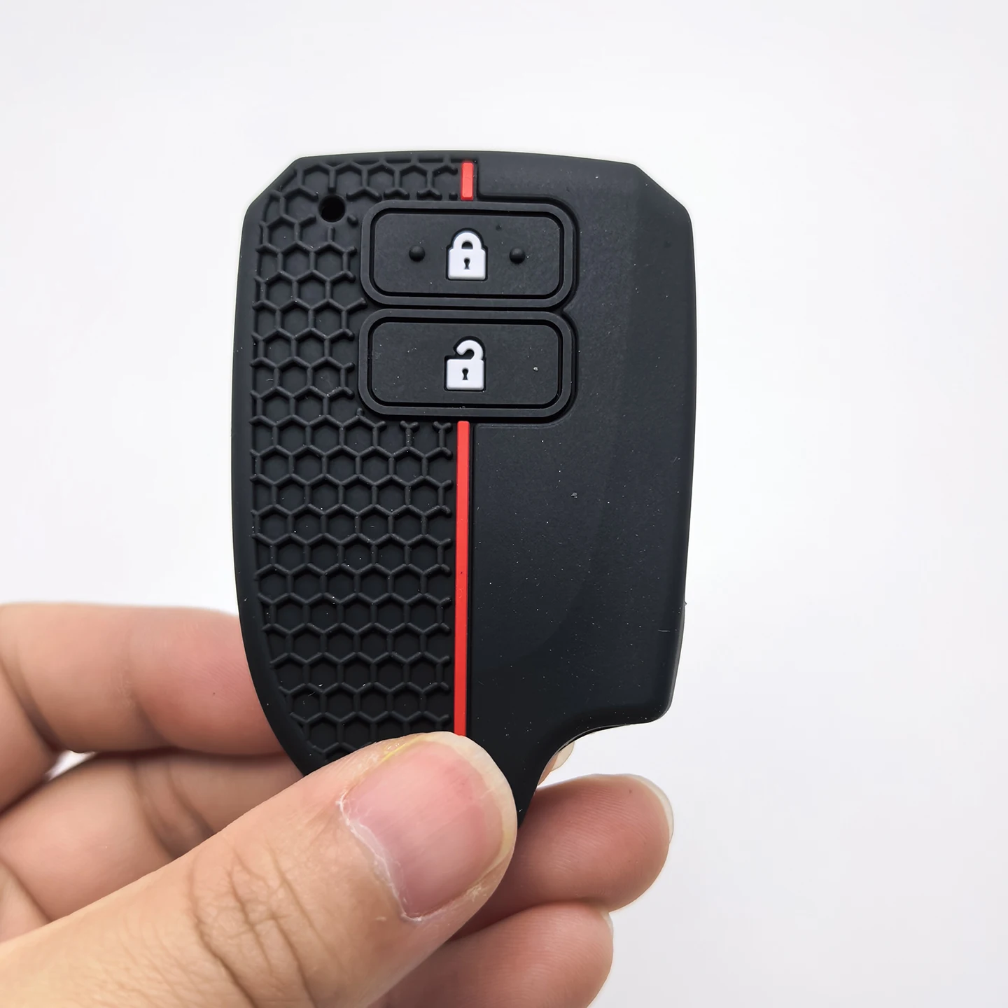 Xinyuexin Silicone Key Fob Case Cover for Toyota Yaris X Yaris L Sedan Vios FS EZ Verso 2 Button Shell Car Accessory 2 Pcs/lot