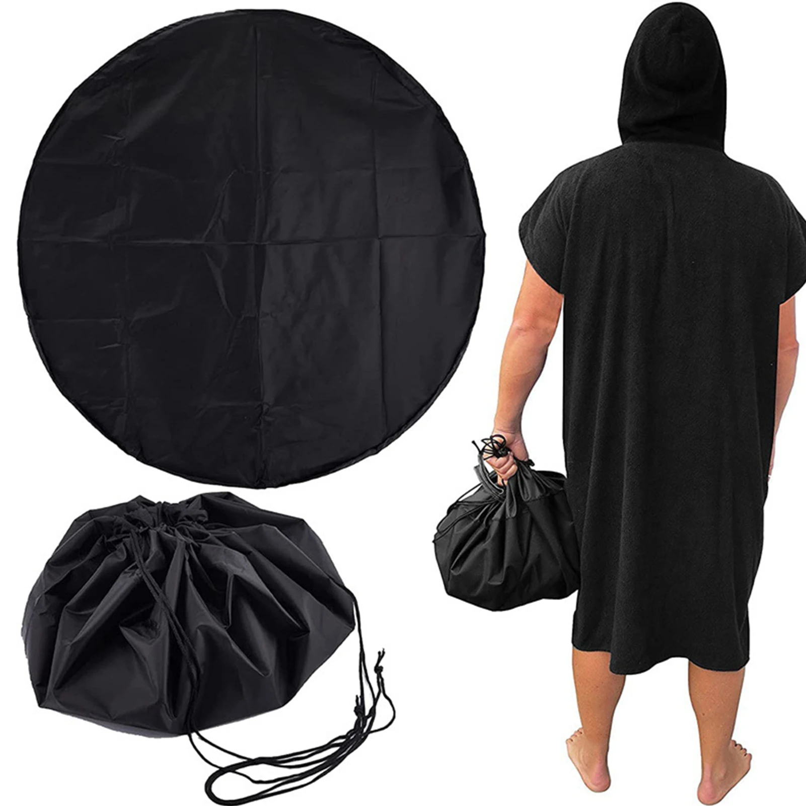 Muta di grande capacità fasciatoio costume da bagno surf immersioni vestiti borsa portaoggetti custodia con coulisse per sport acquatici all'aperto