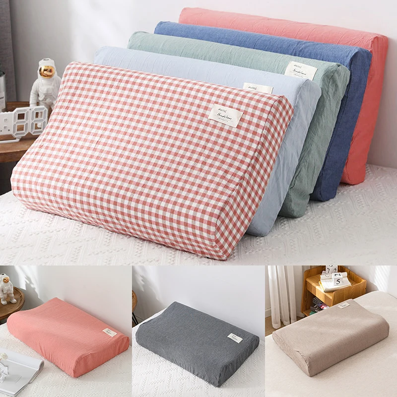 Cotton Latex Pillowcase Winter Warm Bedroom Sleeping Pillow Cover For Memory Poam Latex Pillow Protector Washable Pillow Case