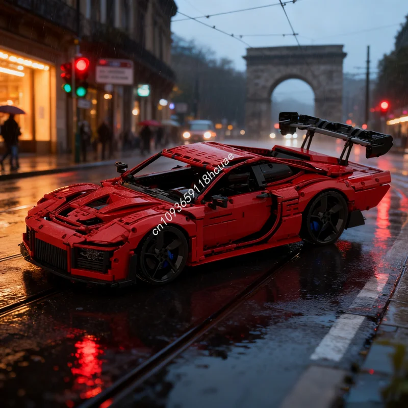 

3288 шт. MOC Porscheed Carsed модель строительные блоки строительство сборка DIY творческие игрушки идея Рождественский подарок дети день рождения