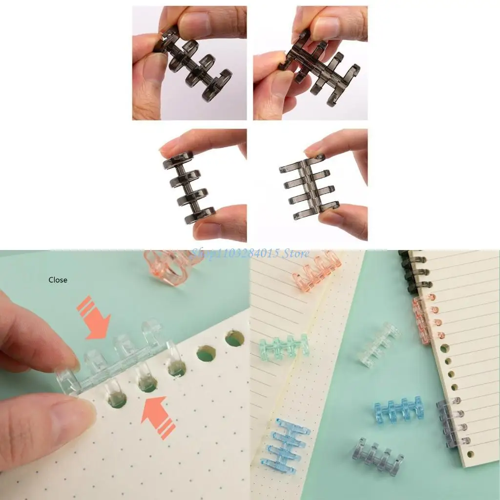 R6FF PLÁSTICO RAIS 4 RING FLEXIBLE PARA DOCUMENTO ARGANTAÇÃO DA PADELA STACK 5X