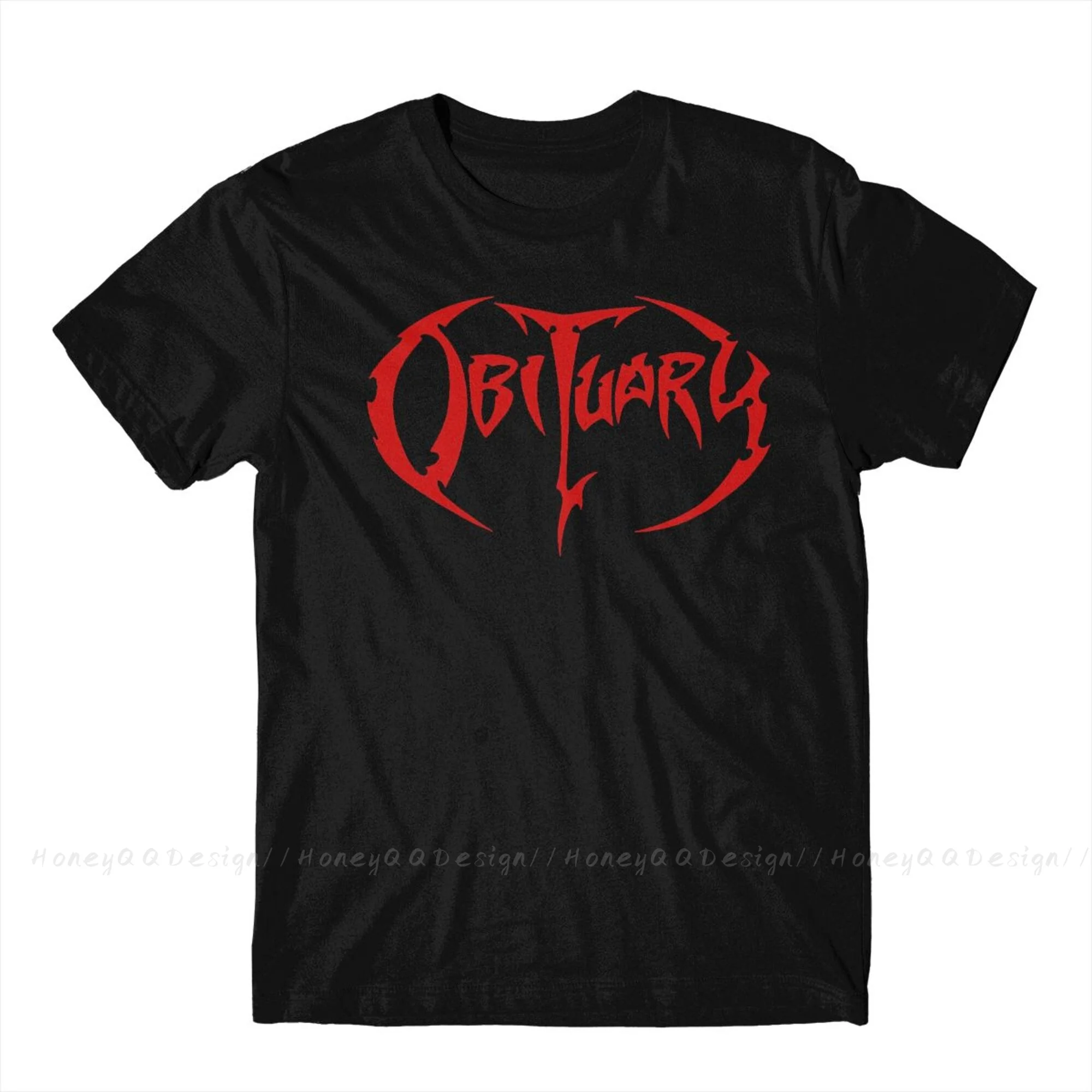 Obituary Fashion TShirt Design Heavy Metal Rock Music Cotton Shirt Men Unisex T-Shirt Oversize Adult Plus Size