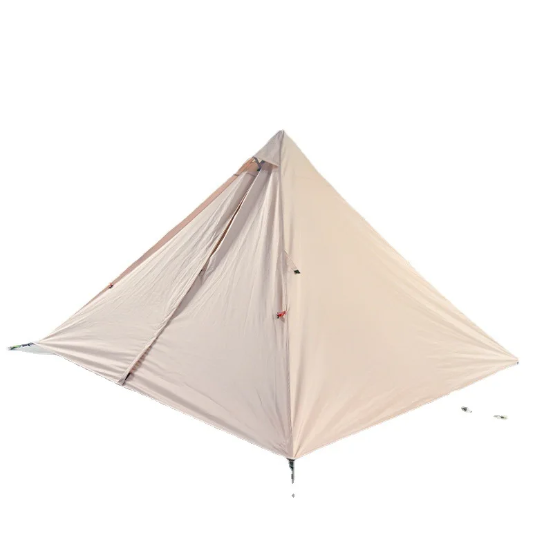 

Camping single tent eco-friendly pyramid outdoor ultra-light safe and comfortable shelter from wind and rain camping tent