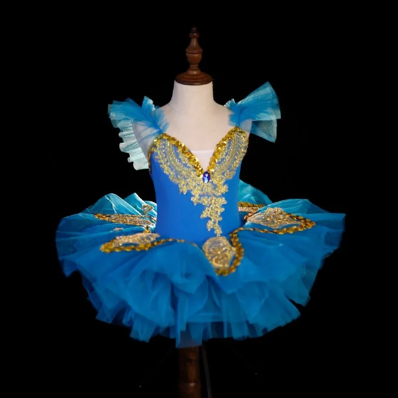 Tutu de Ballet professionnel pour filles, Costume de danse du lac des cygnes blancs, spectacle pour enfants, ballerines, crêpes