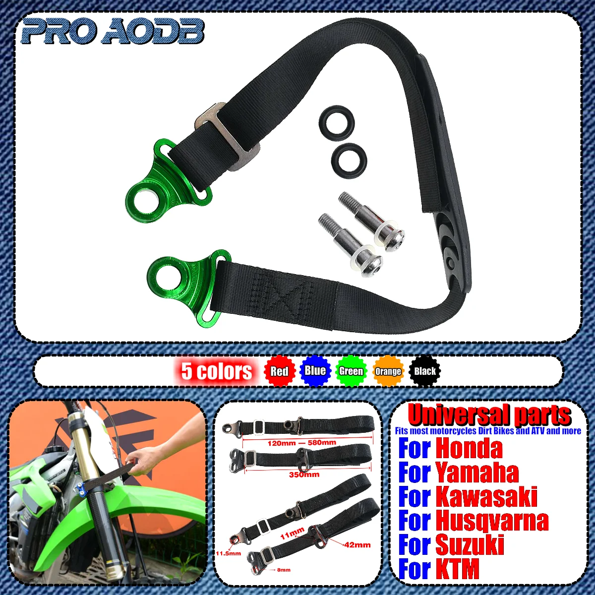 

Motorcycle Universal Seat Rescue Belt Cushion C1 Rear Lift Strap Pull Sling For HONDA YAMAHA KAWASAKI SUZUKI Motocross Enduro