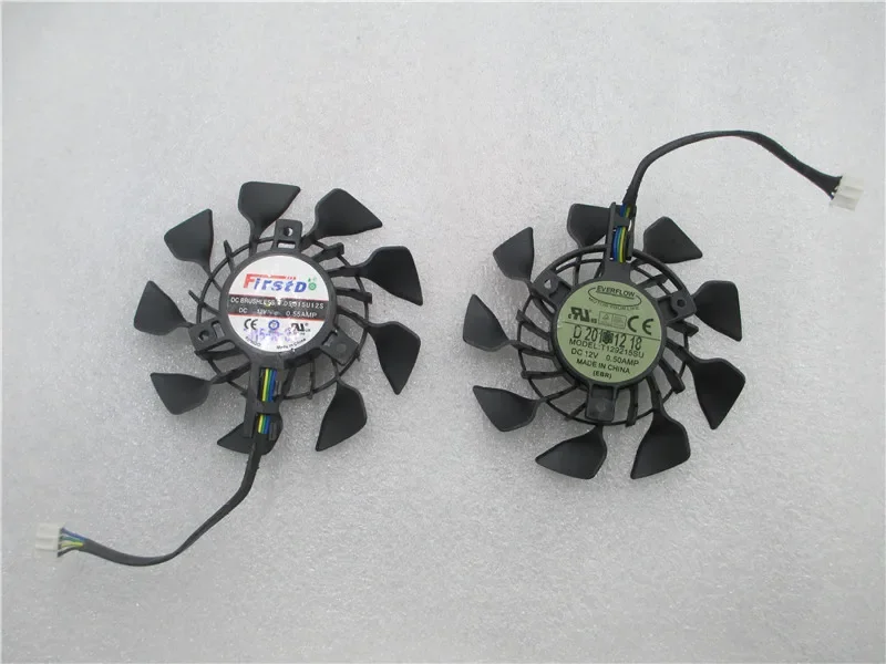 

EVERFLOW T129215SU 95mm Video Card Single Fan Replacement 4 x 28mm 12V 0.50A 4Pin for ASUS GTX780 GTX780TI R9 280X 290 290X