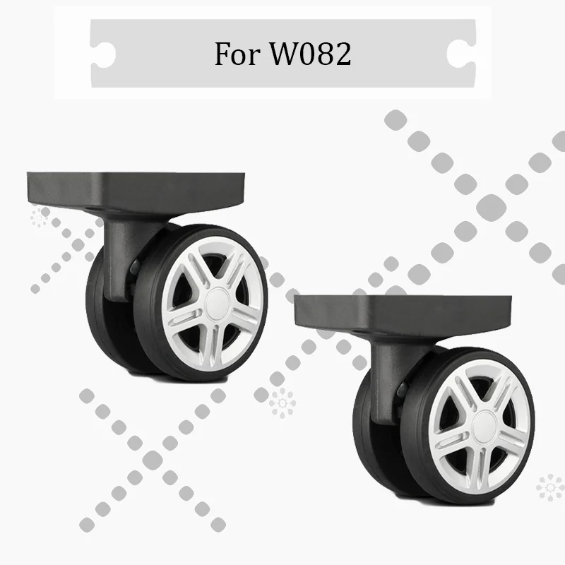 

For W082 Premium Replacement Luggage Wheel Set - Universal Roller Suitcase Repair Kit Includes Metal Axle + Installation Tools