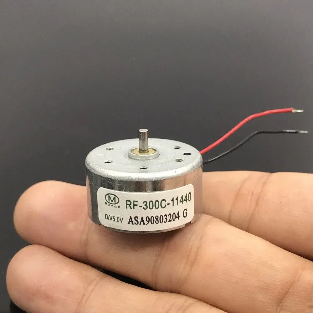 Micro 24MM Round RF-300C-11440 Motor DC1.5V 3V 5V 6V 10500RPM High Speed Engine Small Solar Power Engine DIY Fan Toy Hobby Model