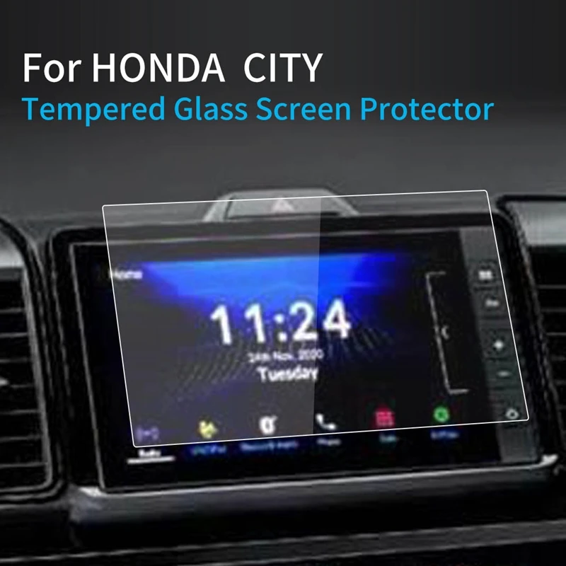 Central Console Tempered Glass Protective Film Navigator Protection For Honda CITY 2023 Screen Protector