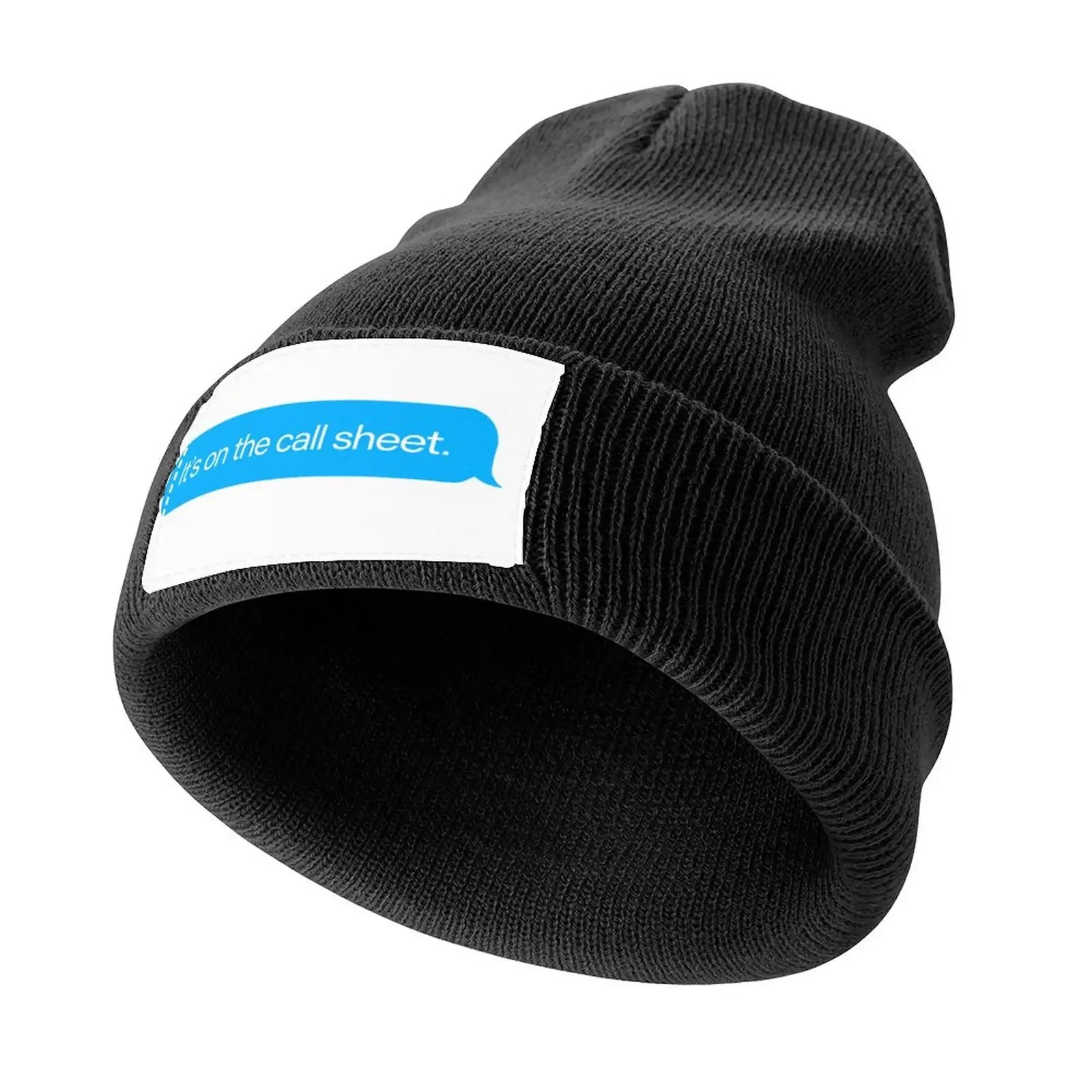 It's On The Call Sheet Text Message Knitted Cap Rugby Hat Luxury Brand Baseball For Men Women's