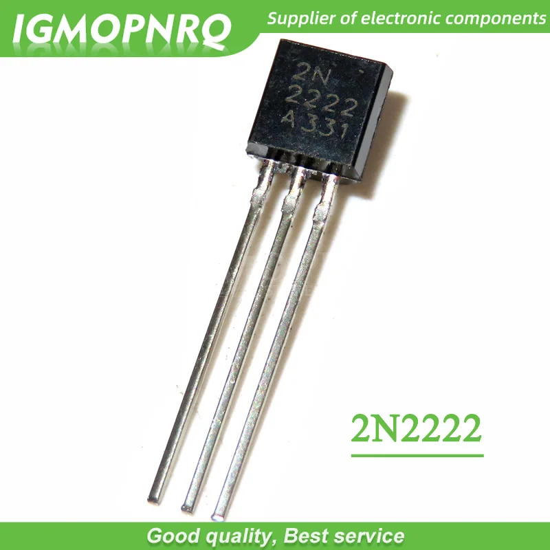 100pcs free shipping 2N2222 TO-92 40V 0.8A NPN switching transistors new original