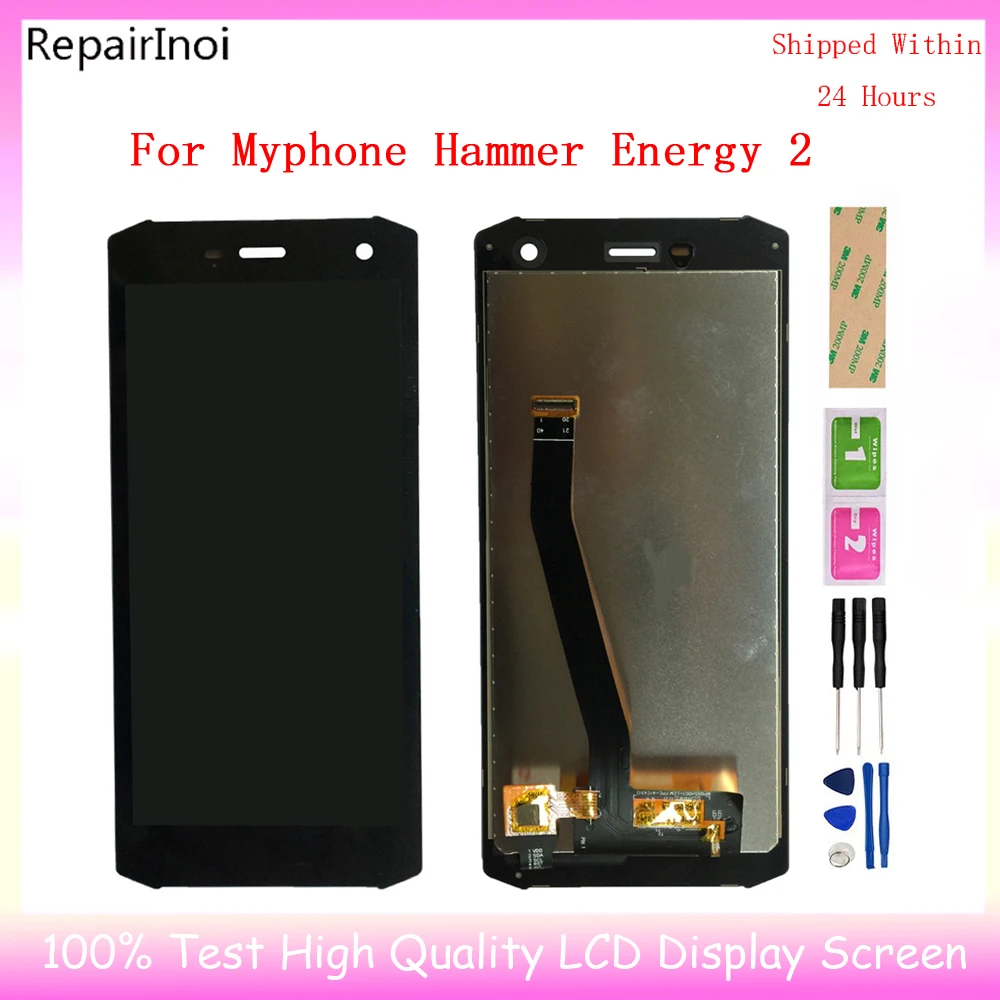 New Original Touch Screen LCD Display For Myphone Hammer Energy 2 Energy 2eco Phone Replacement Parts + Disassemble Tool