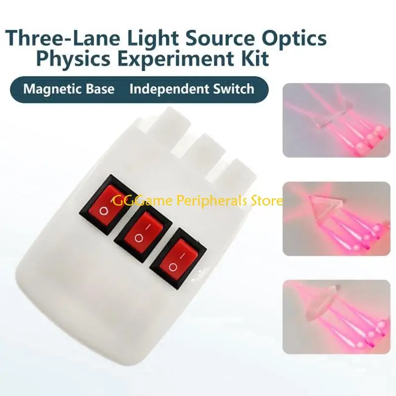 U55B Student Safe Geometric Optics Learning Set Assembly Design Reflector Refraction Triangular Lens Concave
