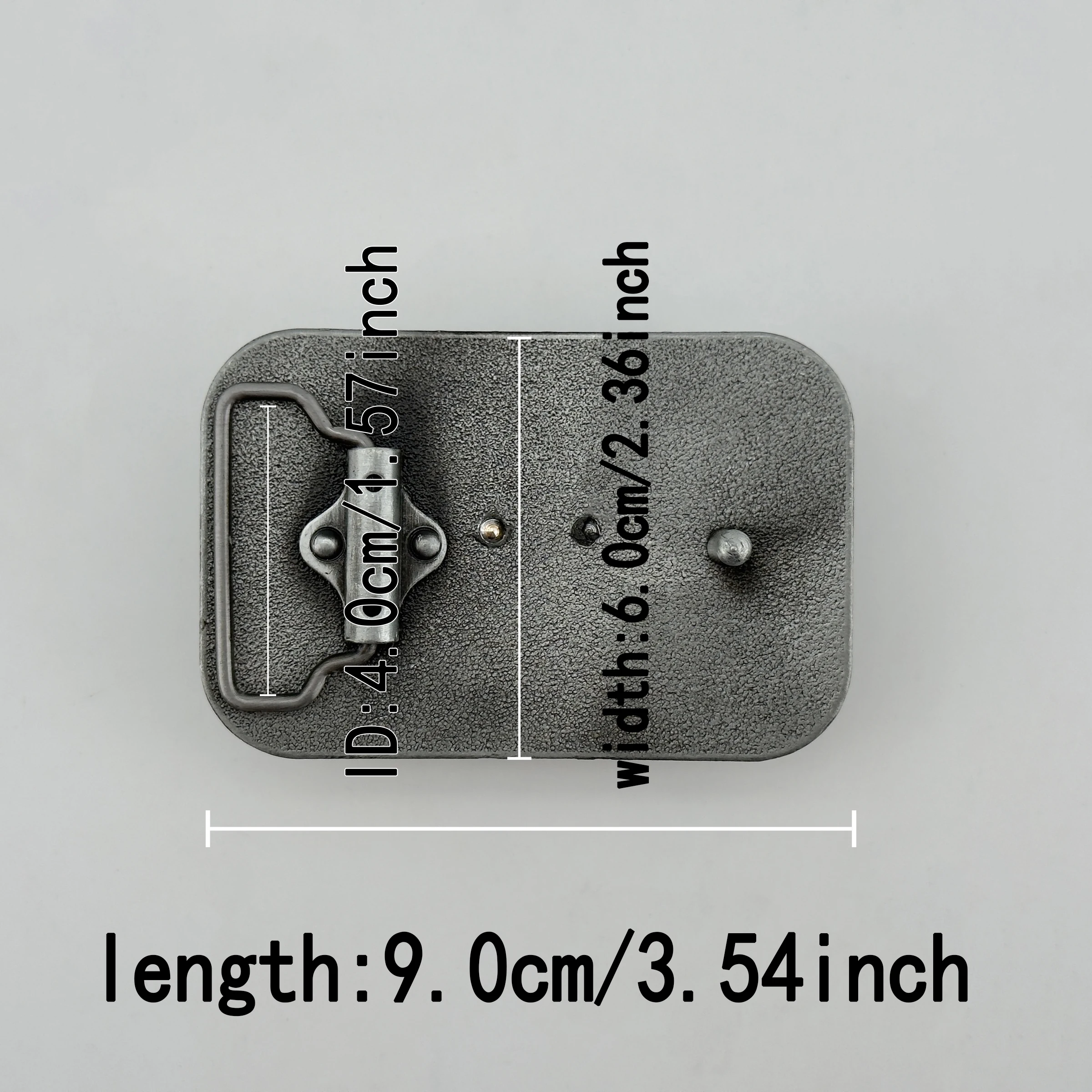 1pc Antique Silver Vintage Large Square Belt Buckle with Animal Head Horse Fun Pattern Unisex Waist Decorative Buckle