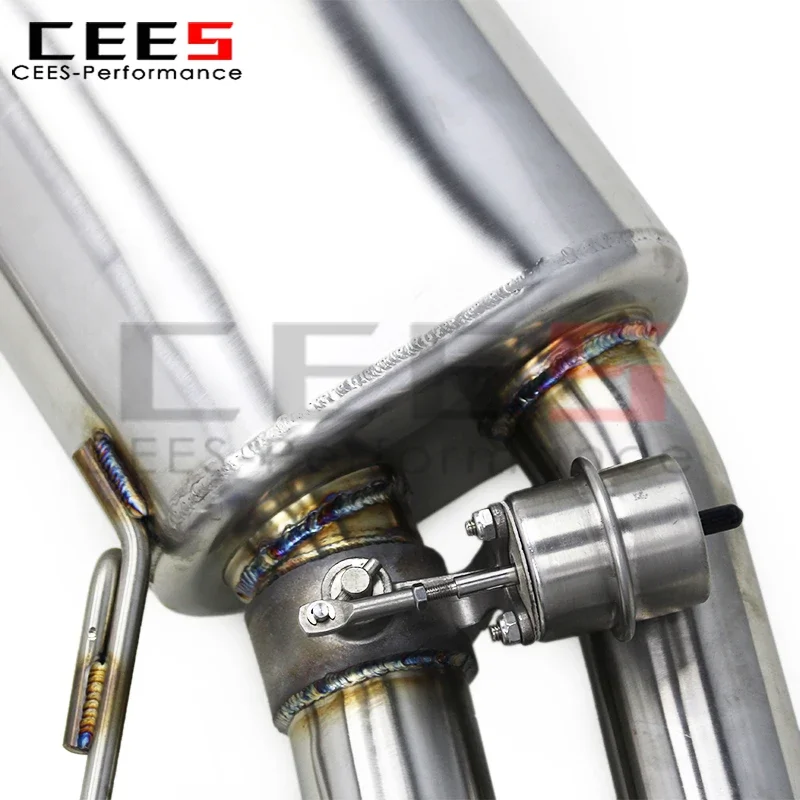 CEES الهروب مع صمام Catback العادم لسيارات BMW 650/650i F06/F12/F13 4.0T 2011-2017 الفولاذ المقاوم للصدأ نظام كاتم صوت عادم السيارة