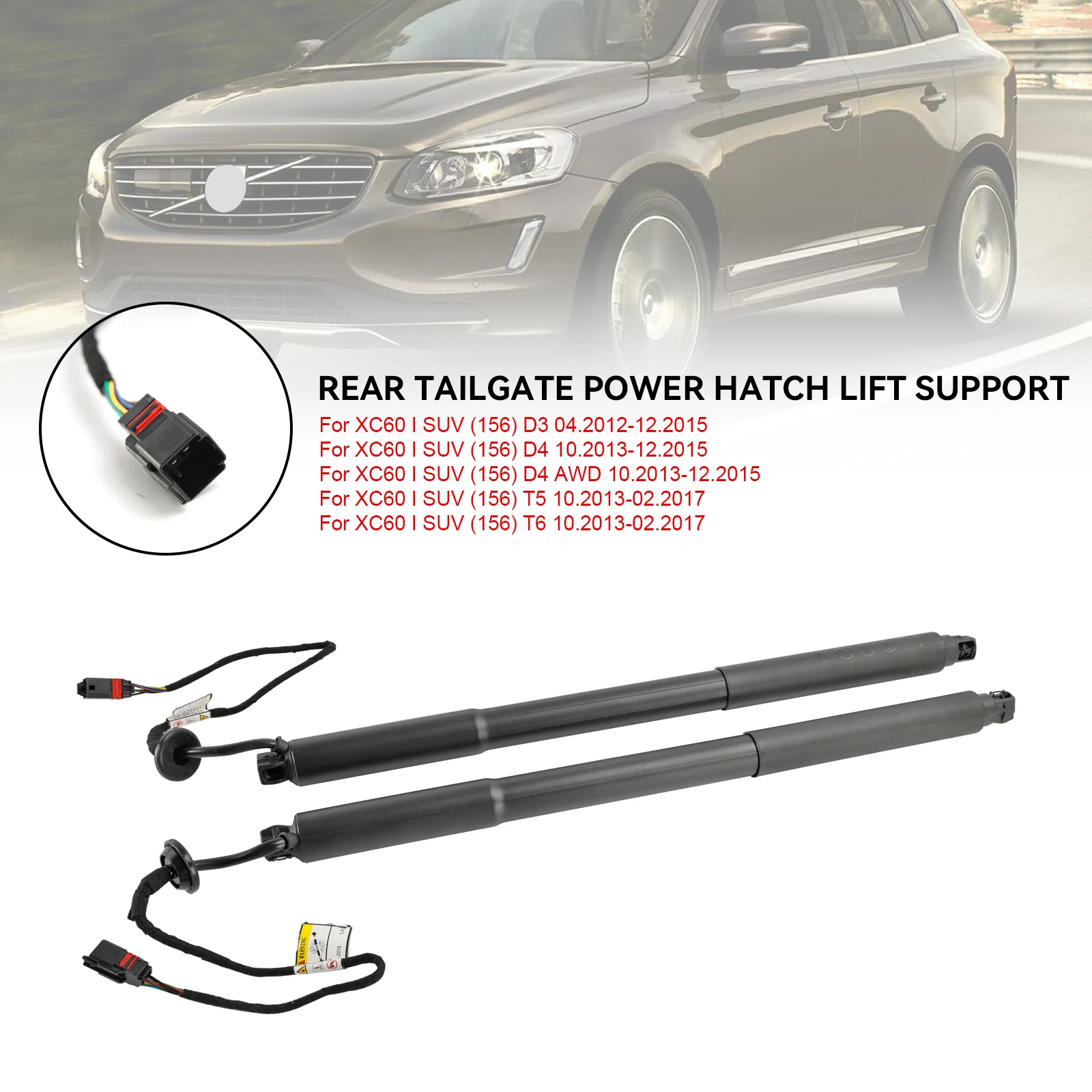 Artudatech 2PCS Power Liftgates Lift Support 31386705 31386706 Fit Volvo XC60 2012 2013 2014 2015 2016 2017