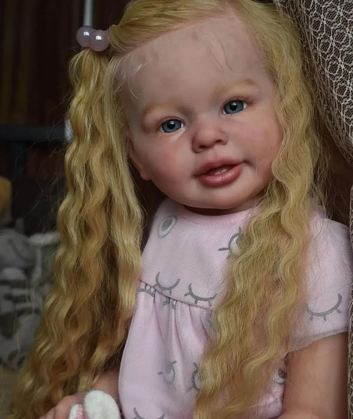 Customized Limited Supply28inch Reborn Baby Katie Marie With Hand-Rooted Hair Already Finished Doll With Different Dress