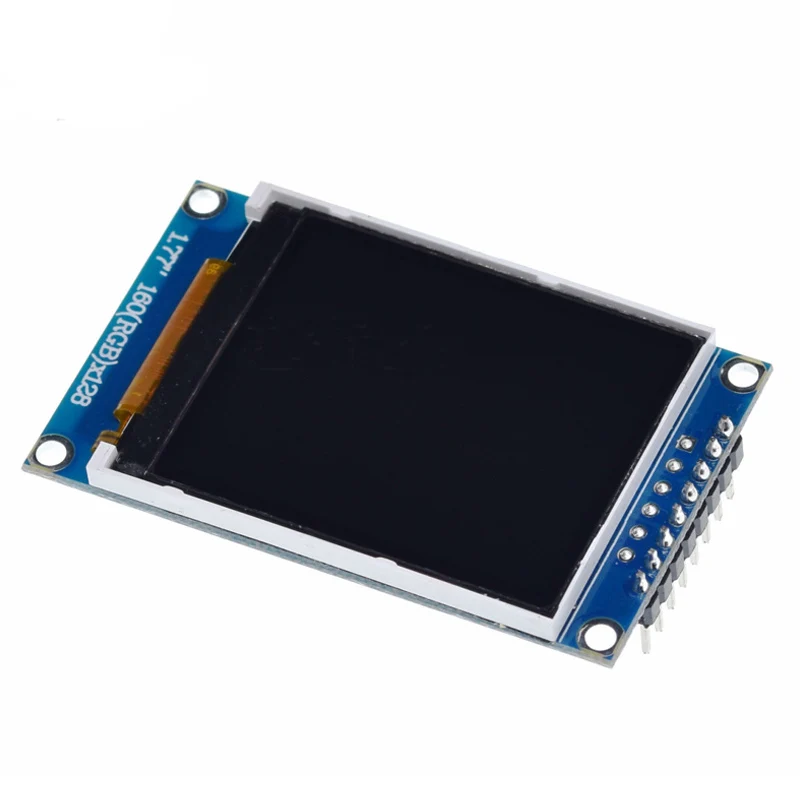 1 pces 1.77 polegada tft lcd tela 128*160 1.77 tftspi tft módulo de porta serial módulo de tela colorida