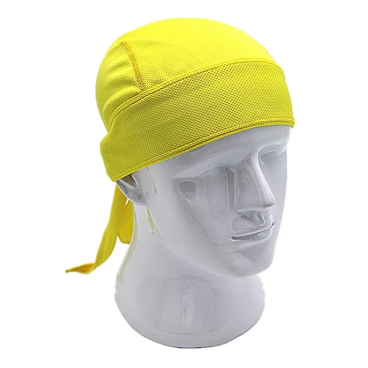 Outdoor Quick Dry Pure Cycling Cap Head Scarf Headscarf Headband Summer Men Running Riding Bandana Ciclismo Pirate Hat Hood