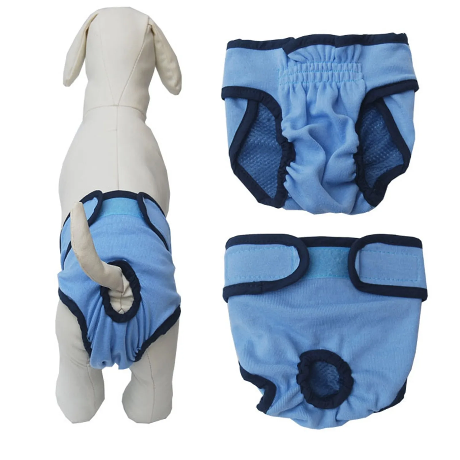 Washable Dog Diapers Physiological Pant Female Puppy Panties Shorts Underwear Cotton Female Dog Diper Panties Dog Cat Clothes