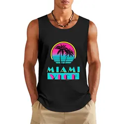 Miami vice Tank Top mens designer clothes gym shirts sports suits