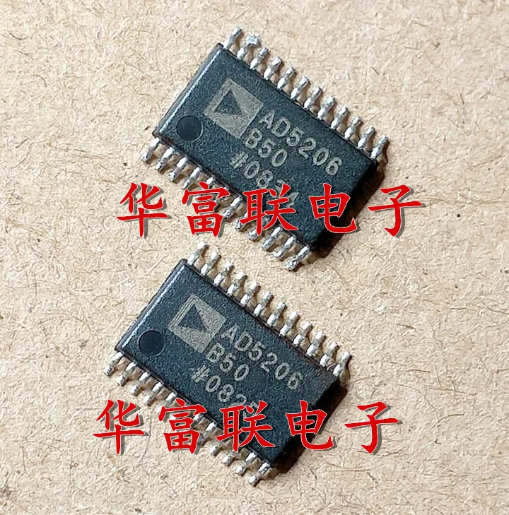 

Free shipping 10KAD5206BRUZ50,AD5206B50 TSSOP-24 5pcs