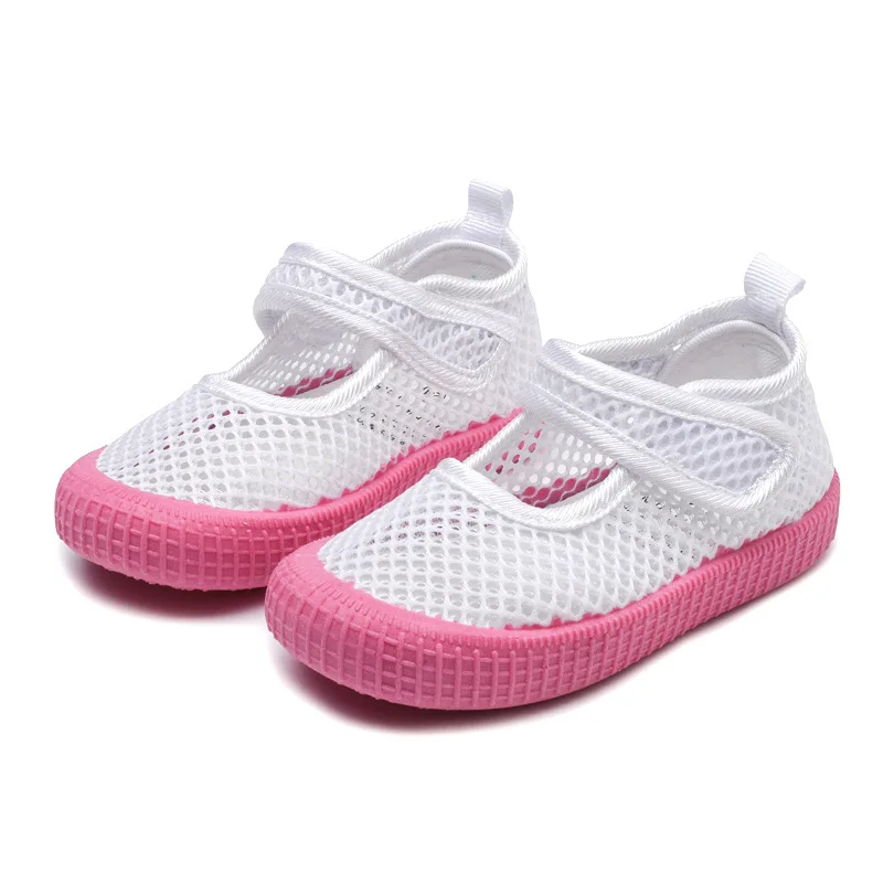 Kids Sandals Children\'s Casual Shoes Summer Flats Breathable Mesh Sports Shoes For Girls Boys Hollow Child Sneakers CSH1371