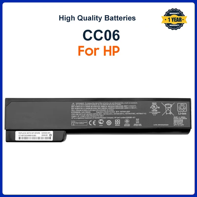 CC06 Laptop Battery For HP ProBook 6360b 6460b 6470b 6560b 6570b 6465b 6475b 6565b 8460p 8470p 8460W HSTNN-DB2F CC06XL