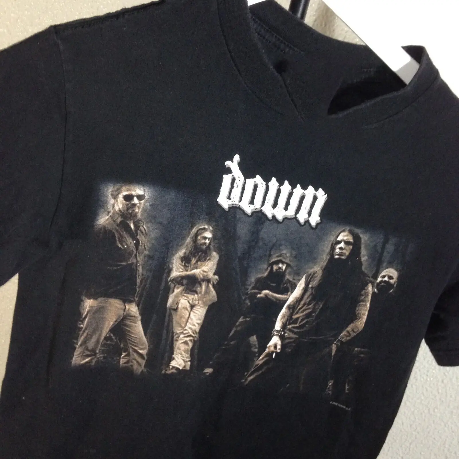 

Down Band 2002 Cotton Short Sleeve Black Reprint Men S-5XL T-Shirt TMB76