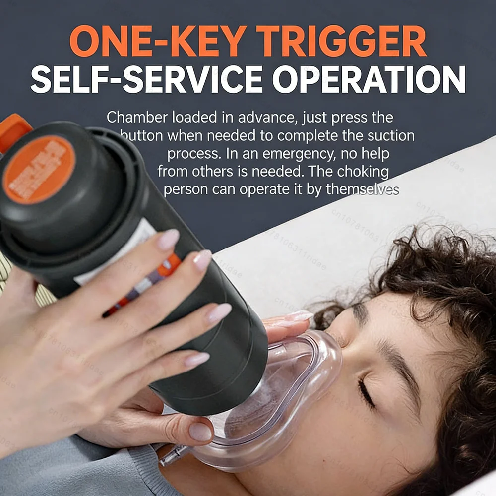 Anti Choking Auto Heimlich First Aid Choking Rescue Device with S&M&L Mask for Adults Kids Rescue Life Saving Suction Emergency view 4