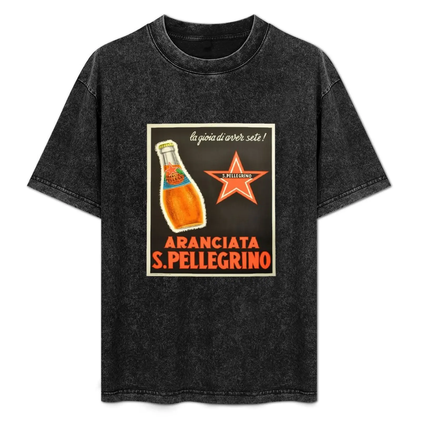 Aranciata S.Pellegrino T-Shirt Plus Size Loose Short Sleeve Top