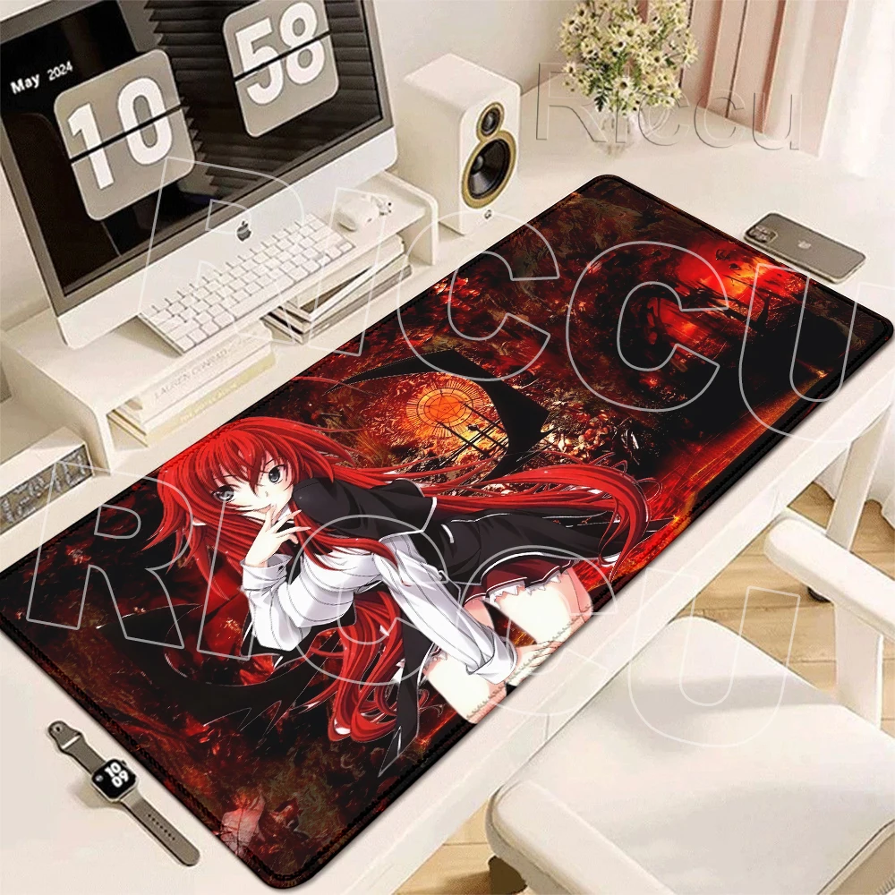 High School DxD Animation Computer Table Decoration Mousepads Speed Large HD printing Setup Gaming Accessories Keyboard Deskmats