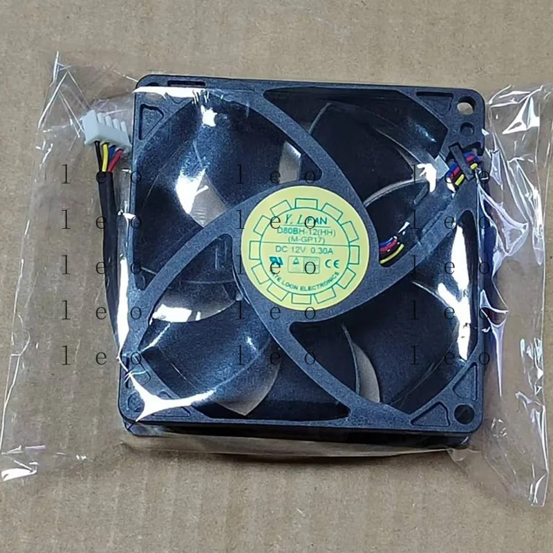 

EE 1 PCS New for YATE LOON D80BH-12(HH) 12V 0.30A 4-wire Inverter Cooling Fan *cm