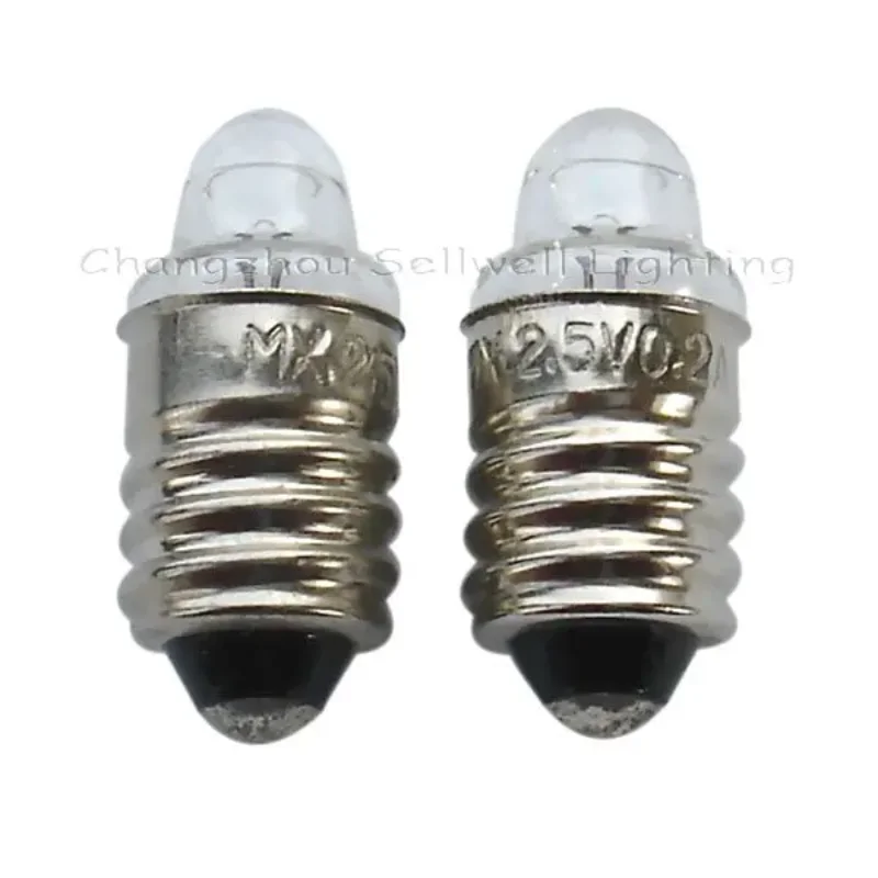 

2024 1000pcs/lot Good!miniature Lamp Bulbs Lighting E10x22 2.5v 0.2a A012