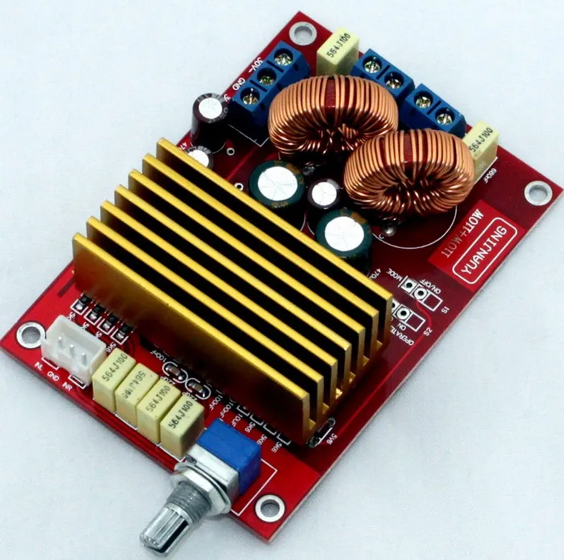 Placa Amplificador de Áudio Digital, Stereo Classe D, YJ00274, DC 25V, TDA8591, 2*110W, 2.0 Canal