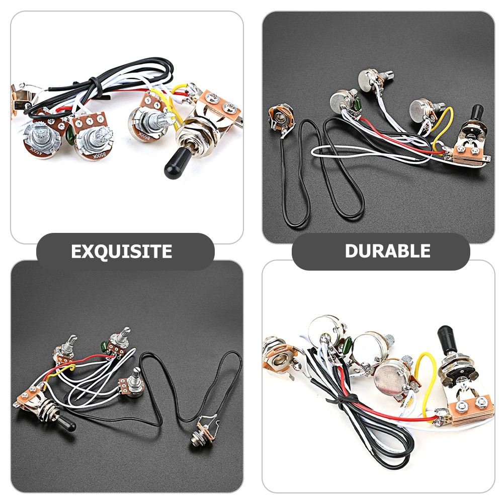 

Head Shake Switch Electric Guitar Parts Wiring Harness Wire Component Potentiometer Replacement