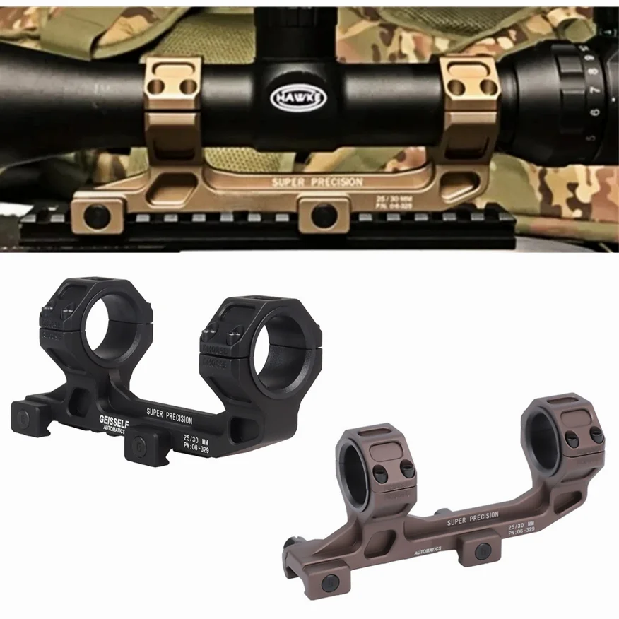 Tactical SUPER PERCISION GEISSELE AR15 Scope Mount 25.4mm 30mm Rings Optical Sight Mount With ROF-45/90 R-MR RAISER Mount