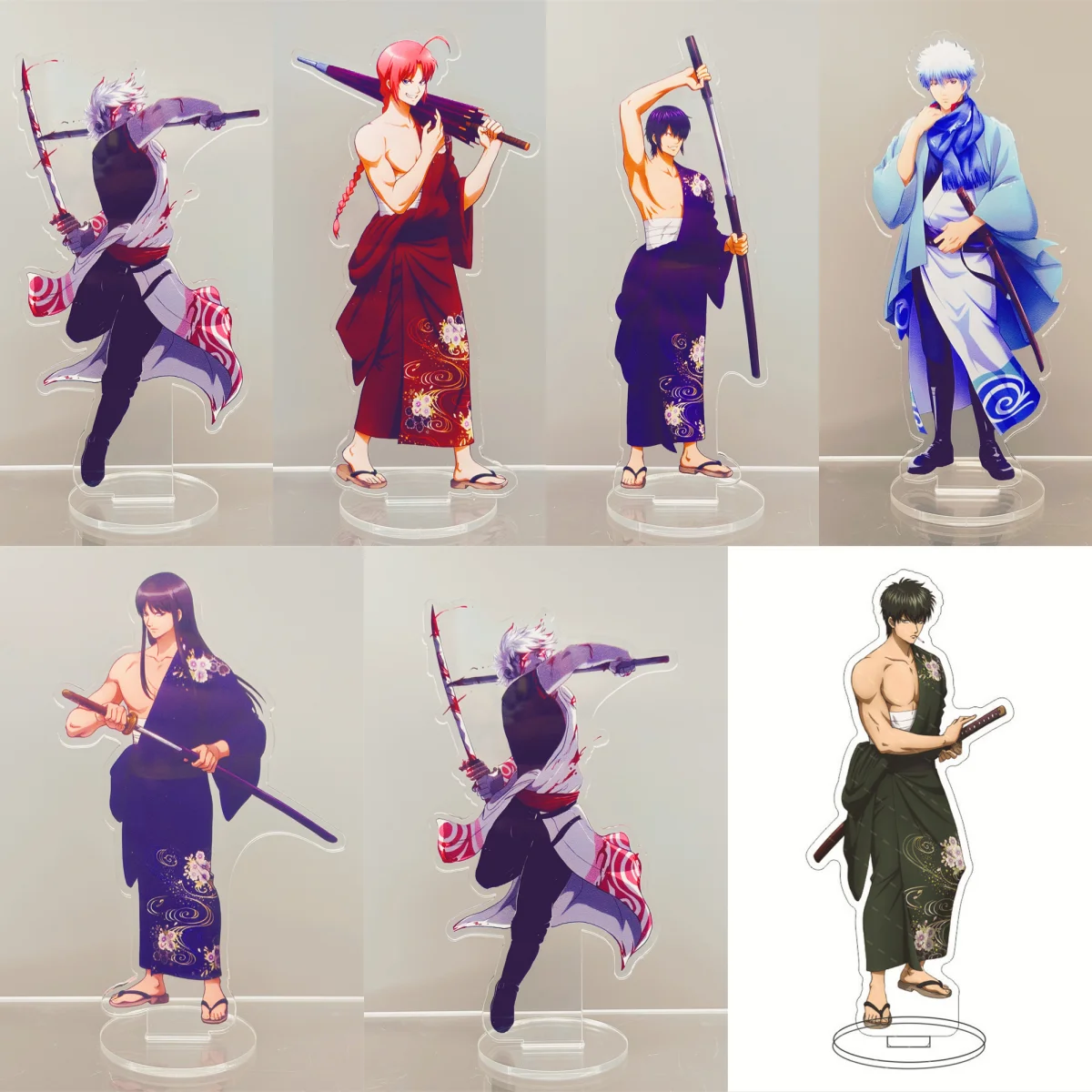 

Anime GINTAMA 15CM Acrylic Stand Model Cosplay Charm Characters Ornament Accessories Goods Collection Gifts