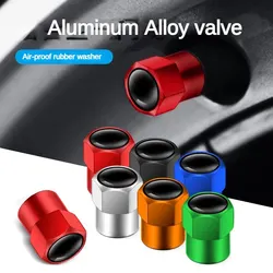 4/8Pcs Set Tire Valve Caps Aluminium Alloy Seal Tire Valve Stem Caps Dust Proof Covers Universal for CarTruckMotorcycl