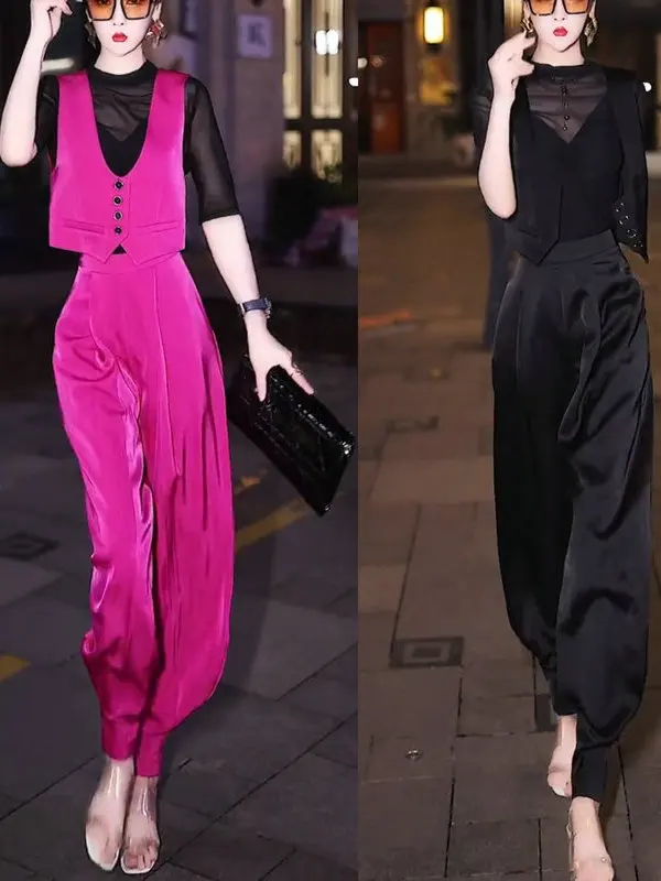 

Утягивающий модный осенне-зимний комплект из двух предметов, женская одежда, повседневная одежда из полиэстера, европейский бренд станции