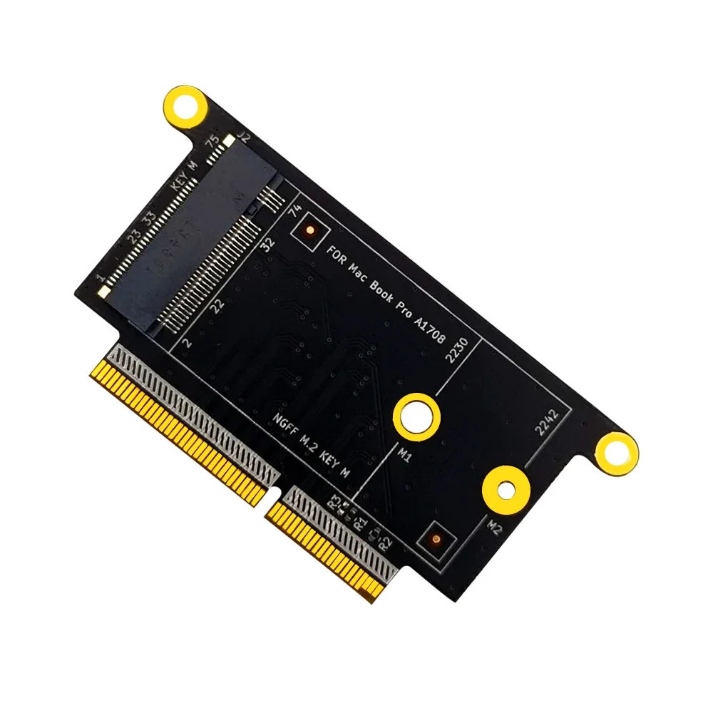 Адаптер M2 SSD M2 NVME SSD Карта расширения Riser Board Converter для Apple Macbook Pro A1708 Поддержка 2230 2242 M Key NVME M.2 SSD