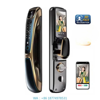 Cards Keys Aluminum Alloy Cloud Smart Door Lock Wi-Fi HomeAutomatic Fingerprint Electronic Digital 3D Face Recognition